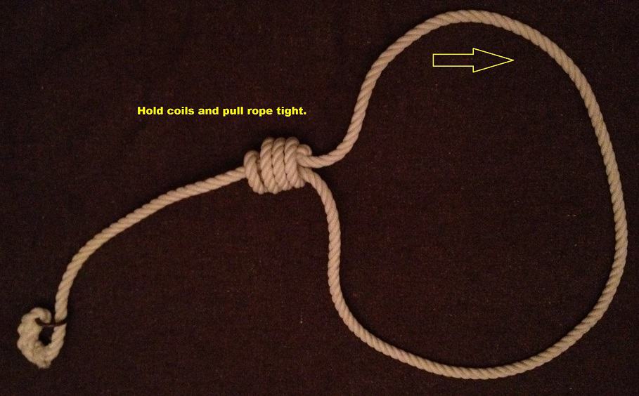 Step 6 - Completed neck rope